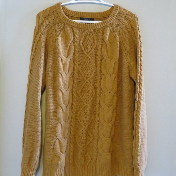 Forever 21 Burnt Orange Sweater - Size L - Picture 1 of 2